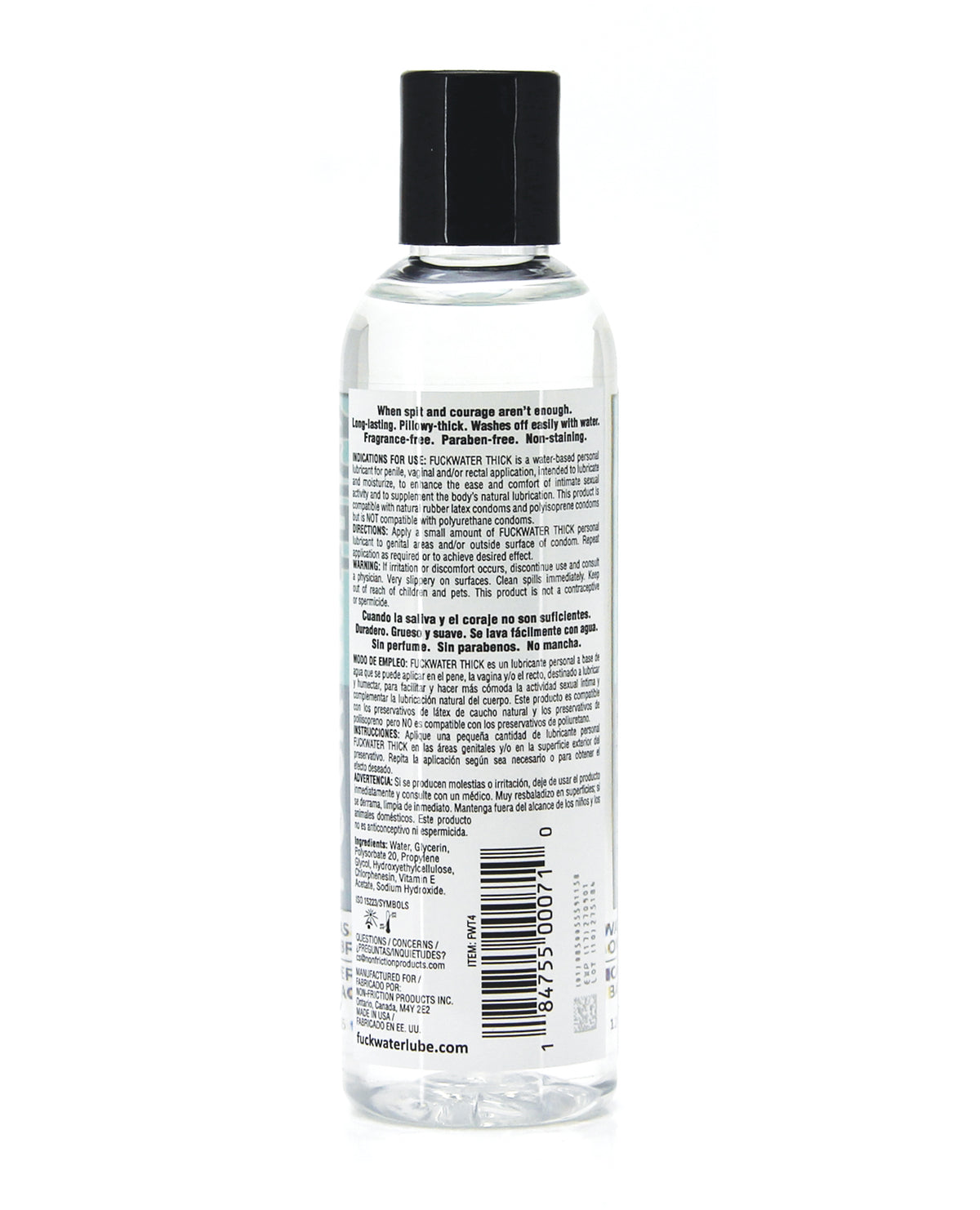 Fuck Water Thick Clear H2O - 4 oz