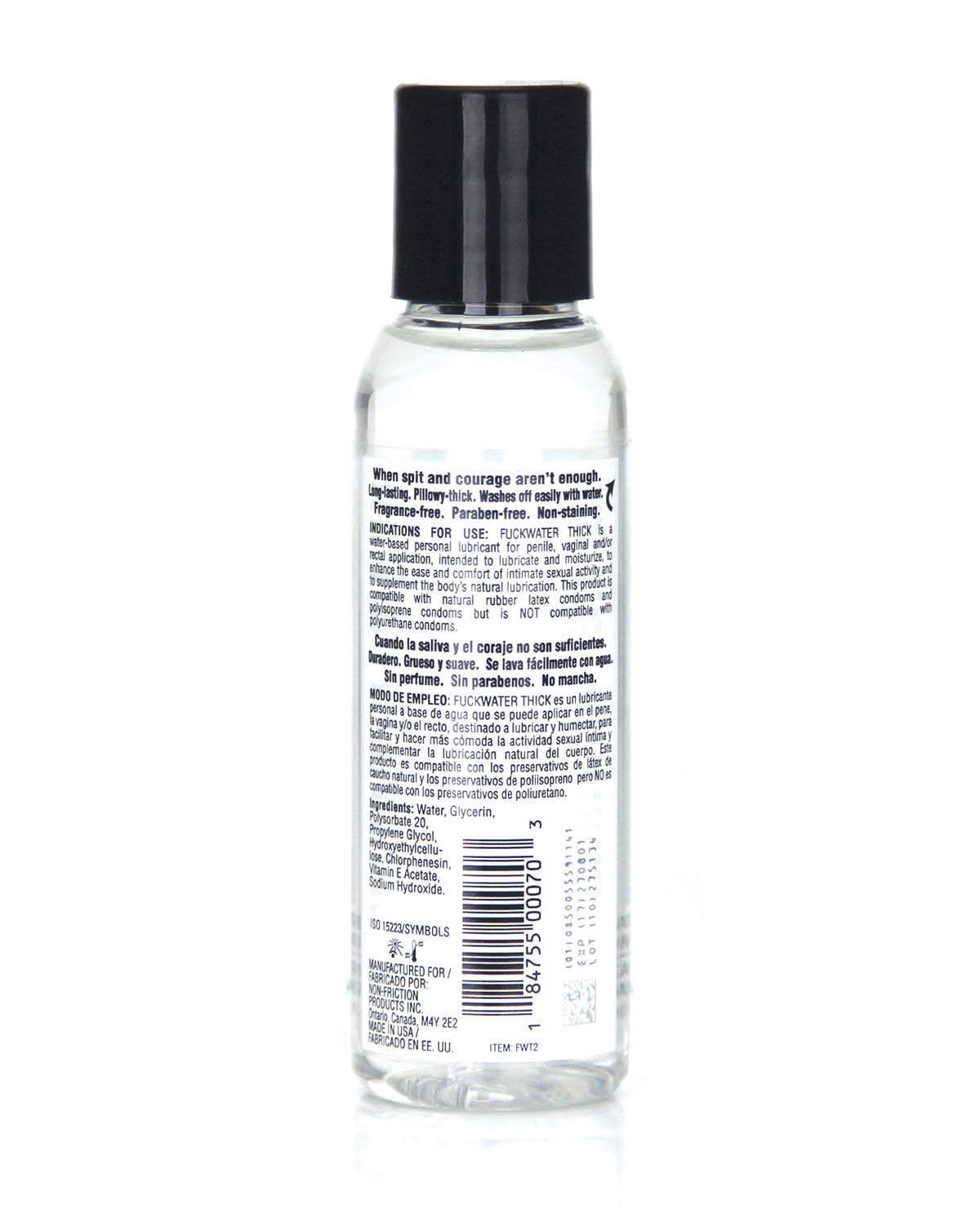 Fuck Water Thick Clear H2O - 2 oz