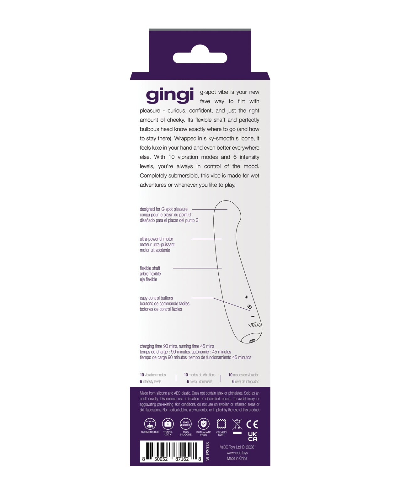 VeDO Gingi Rechargeable G-Spot - Purple