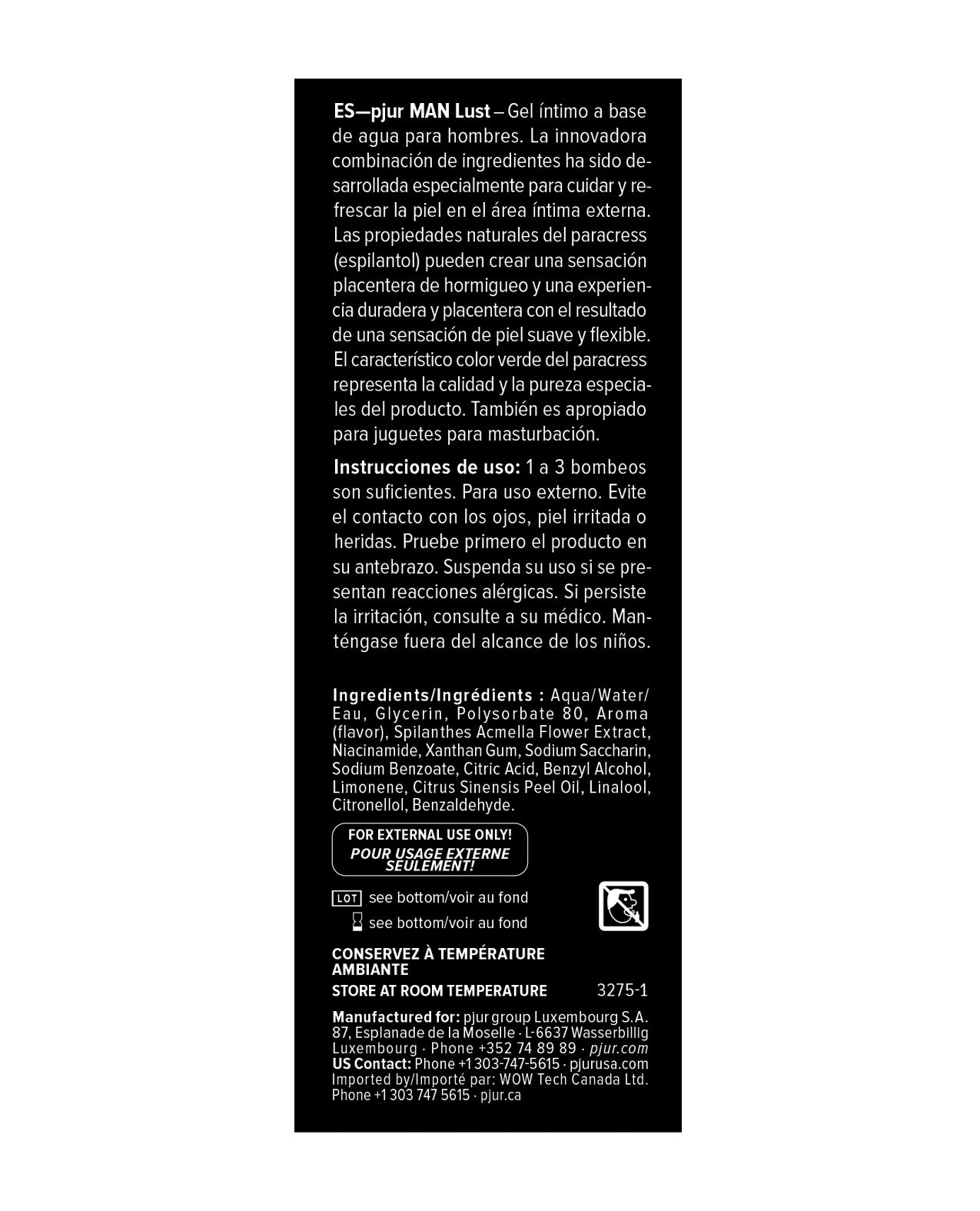 Pjur Man Lust - 15 ml Bottle
