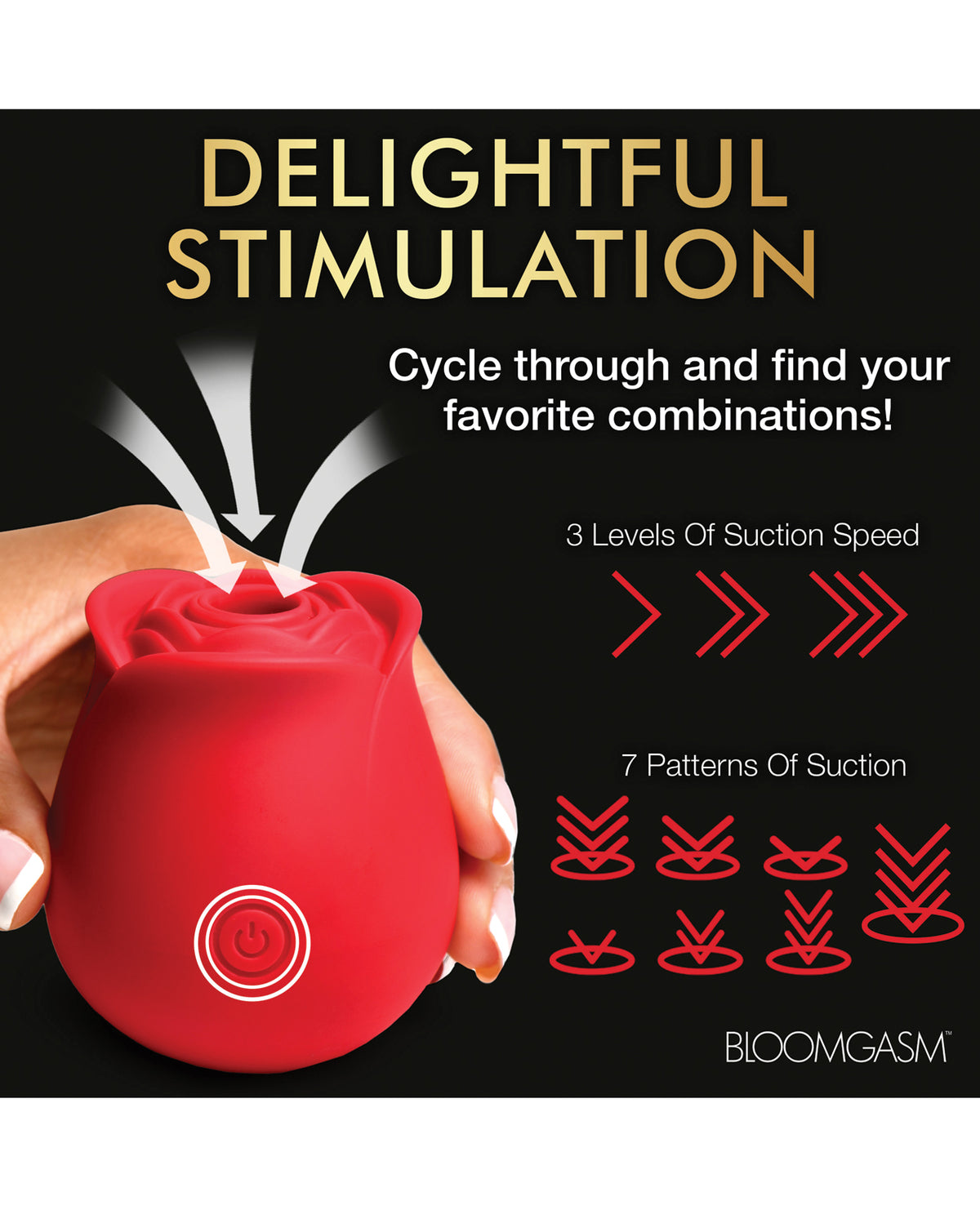Bloomgasm The Perfect Rose Clitoral Stimulator - Red