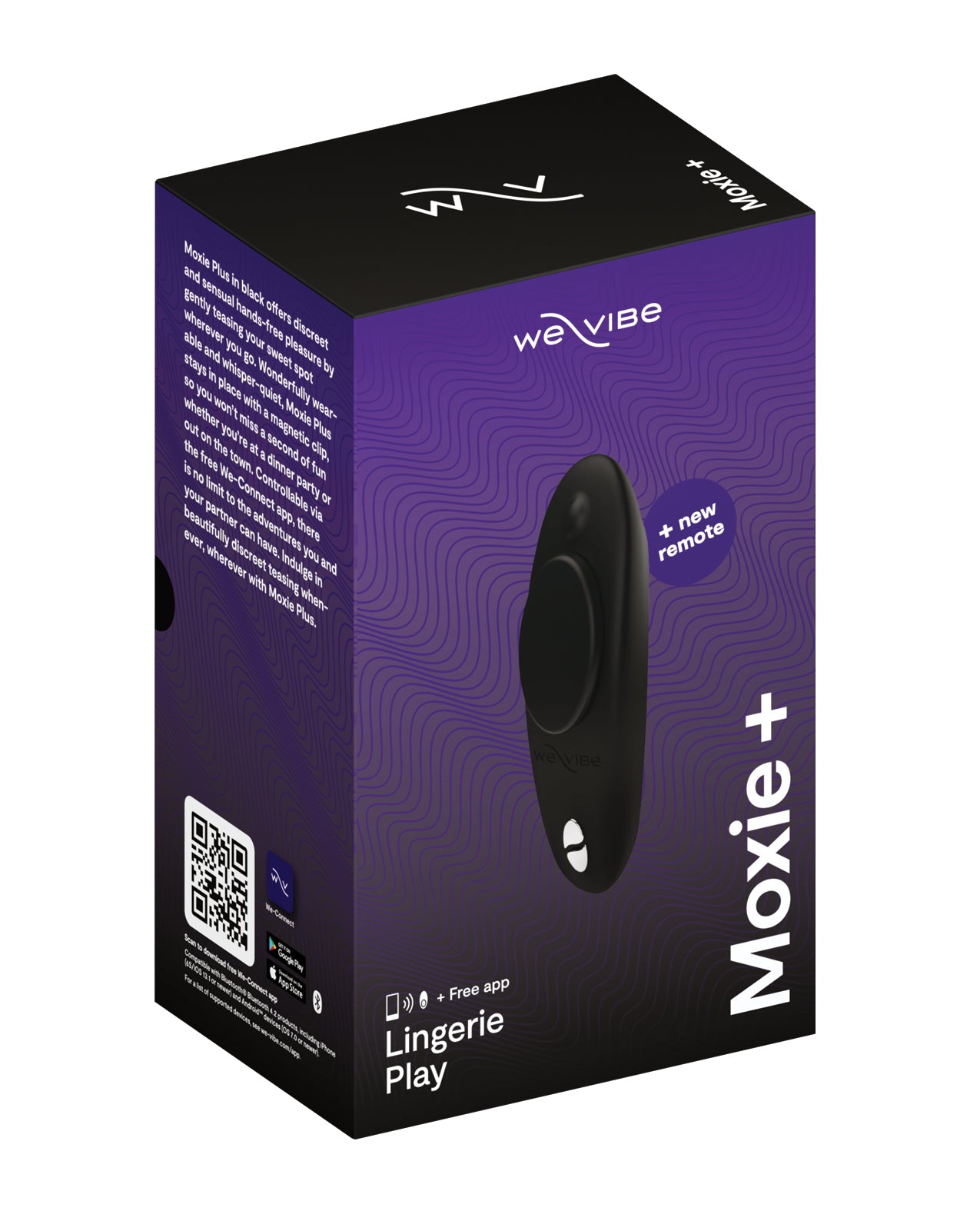 We-Vibe Moxie+ Panty Vibe - Satin Black