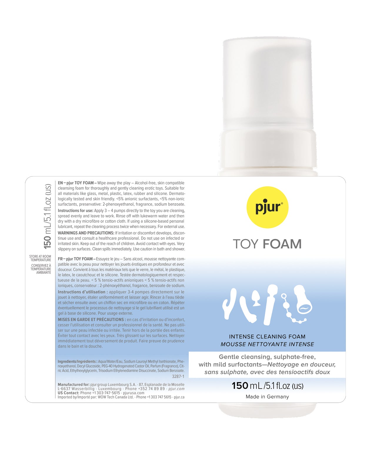 Pjur Toy Foam - 150 ml Bottle