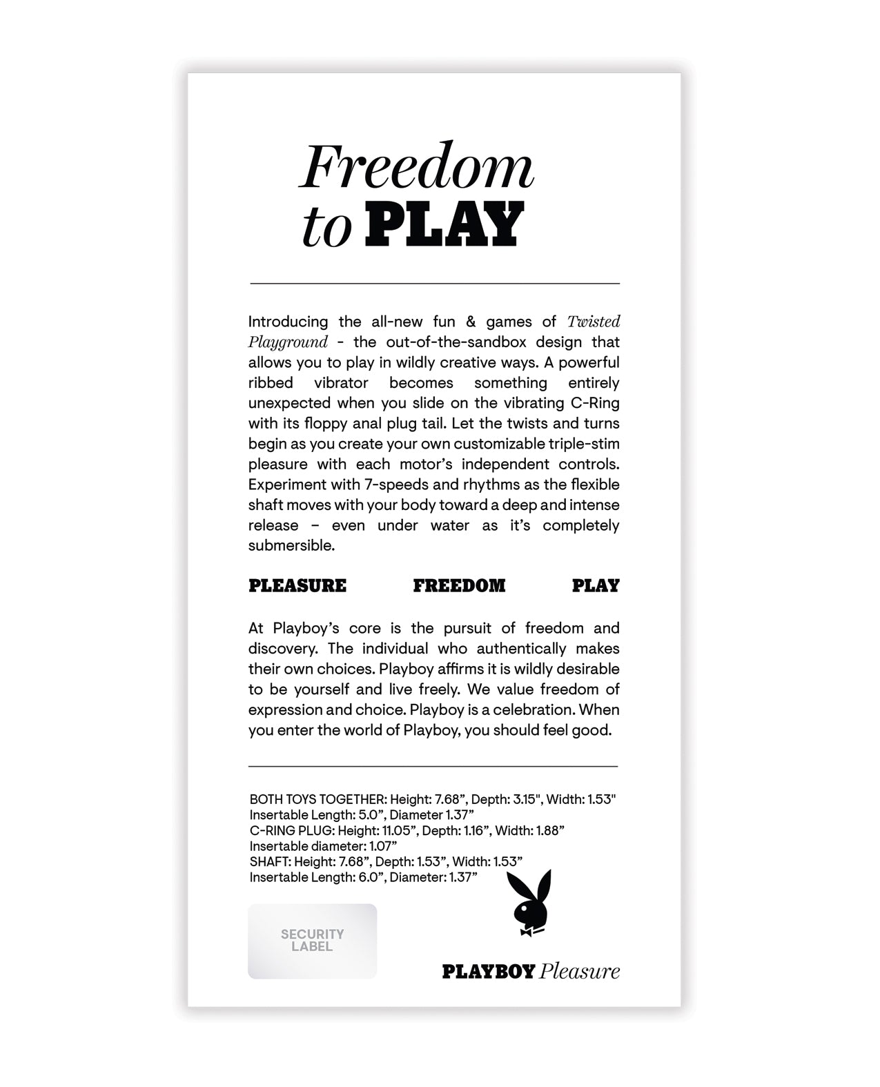 Playboy Pleasure Twisted Playground - Acai