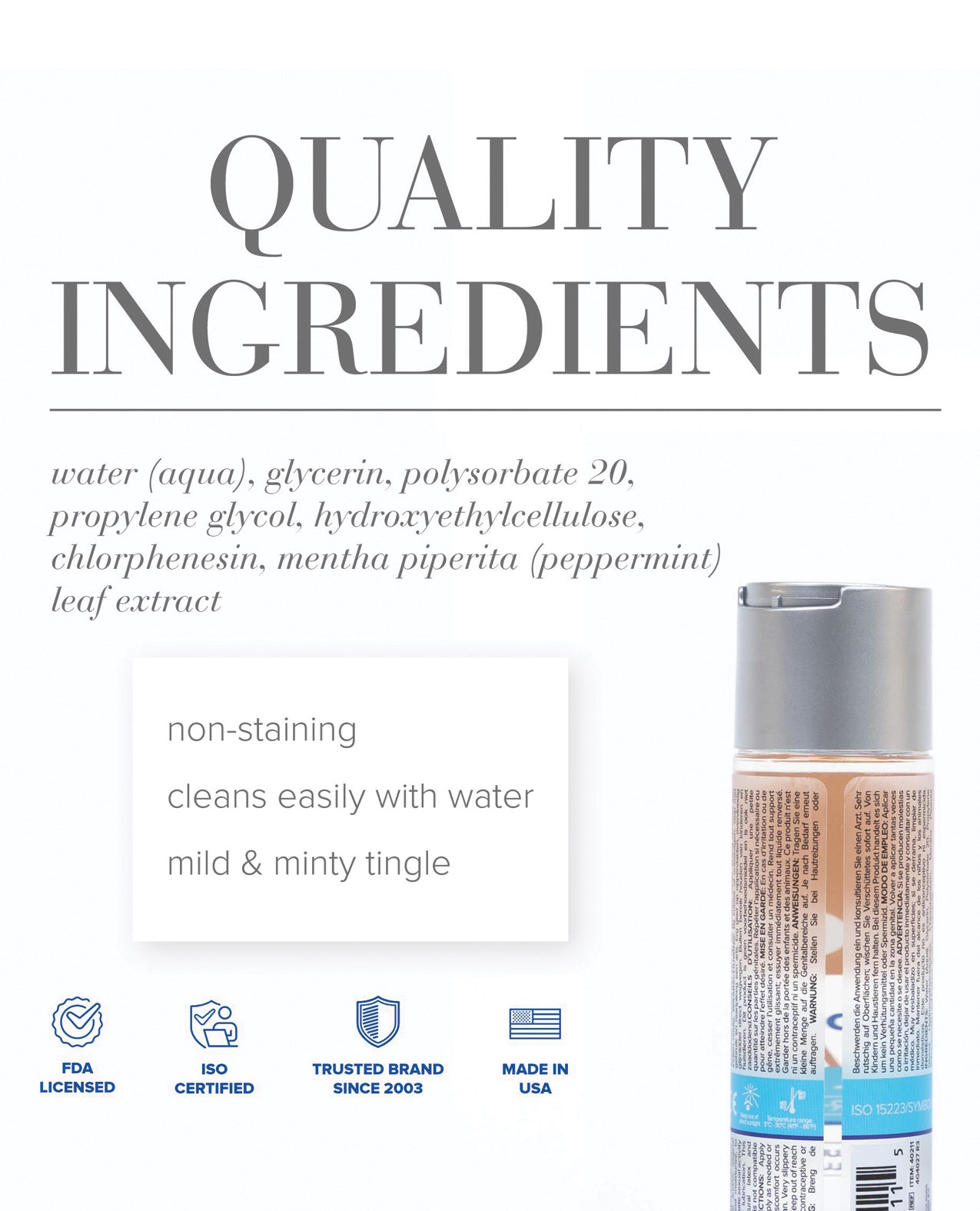 JO H2O Anal - Cooling Lubricant 4 oz