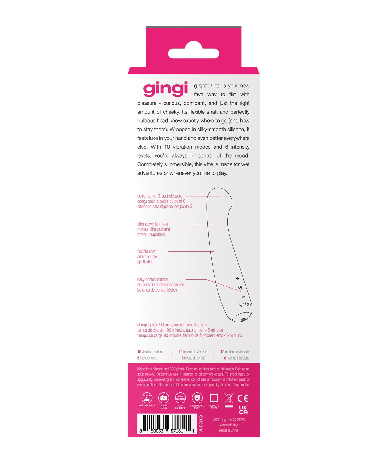 VeDO Gingi Rechargeable G-Spot - Pink