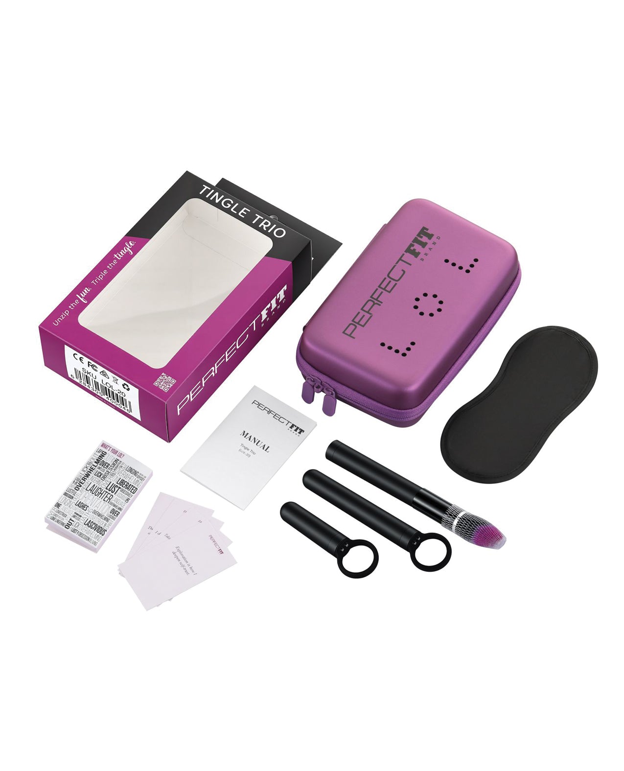 Perfect Fit LOL Tingle Trio 3 pc Vibrator Set w/Case